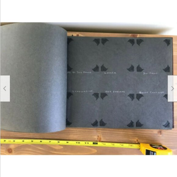 Vtg 1960s Scrapbook Album w/ Bird Cover Design Refillable Black Pages Ephemera - Picture 6 of 9